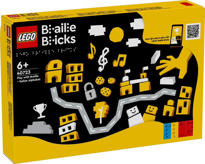 LEGO Play with Braille Italian Alphabet 287 Pieces, imported from the UK