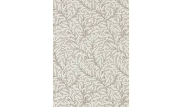 Morris & Co. Willow Bough grey floral wallpaper roll - British product