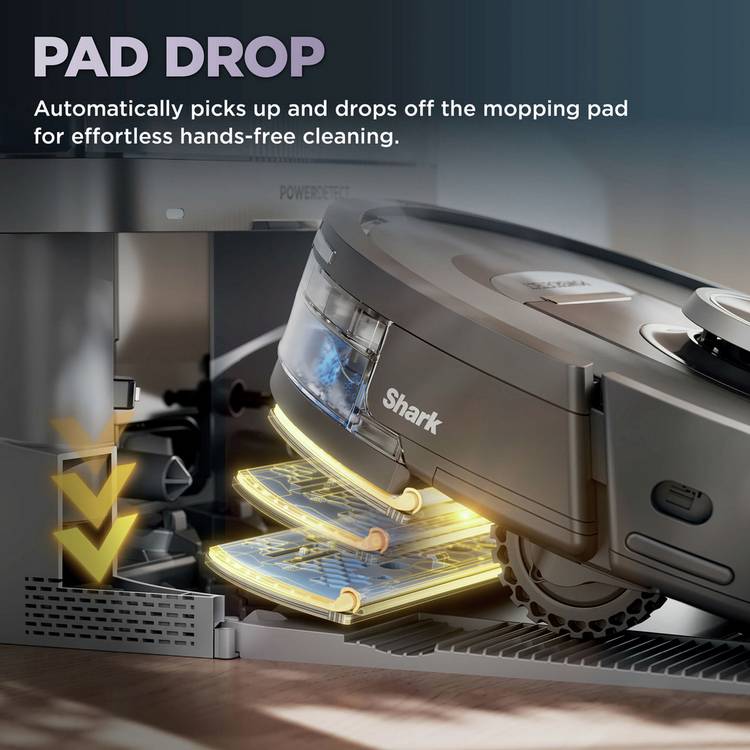 Shark PowerDetect robot vacuum and mop 2-in-1, UK version