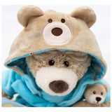 DesignaBear teddy bear bedtime set with pyjamas and accessories (British brand)