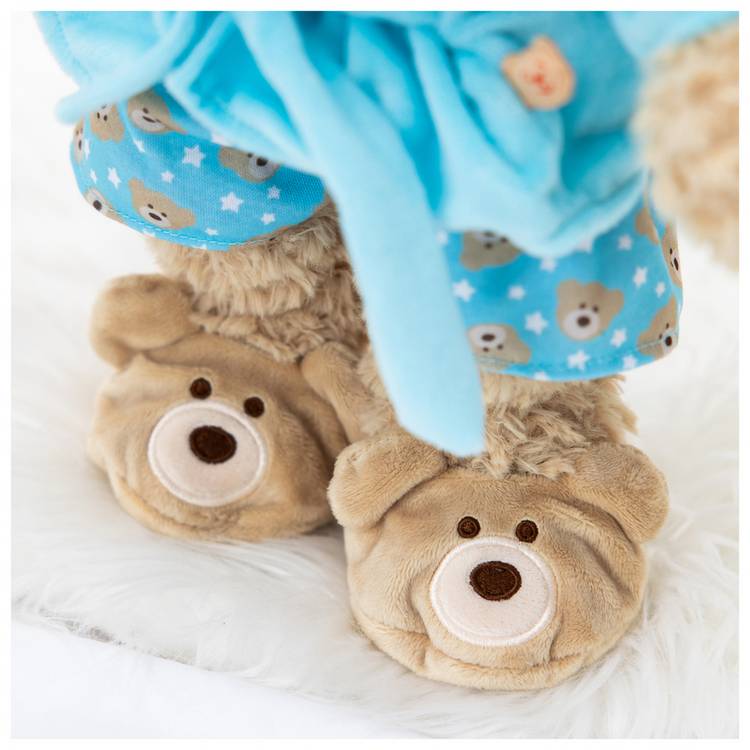 DesignaBear teddy bear bedtime set with pyjamas and accessories (British brand)