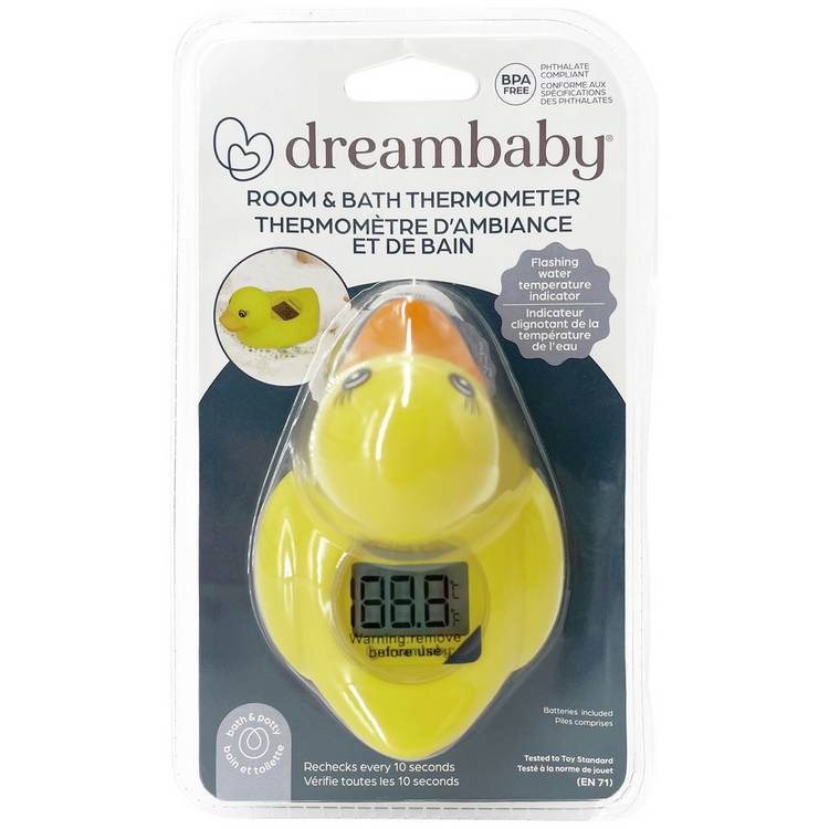 Dreambaby duck digital thermometer for bath and room (British brand)