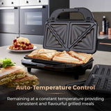 Tower T27032RG 3-in-1 sandwich toaster rose gold - British product