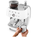 Smeg espresso coffee machine with grinder white, imported from the UK