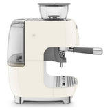 Smeg espresso coffee machine with grinder cream (British brand)