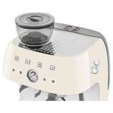 Smeg espresso coffee machine with grinder cream (British brand)