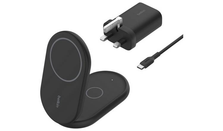 Belkin 2-in-1 Qi2 MagSafe wireless charger, UK version
