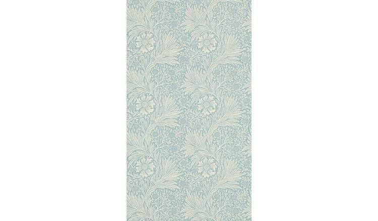 Morris & Co. Marigold Blue Floral wallpaper roll, imported from the UK