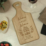 Personalised wooden paddle board hevea wood, UK version