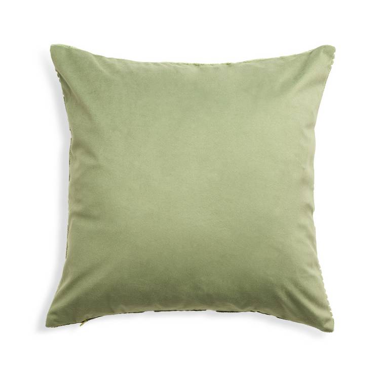 Habitat jacquard cushion green 43x43cm (British brand)