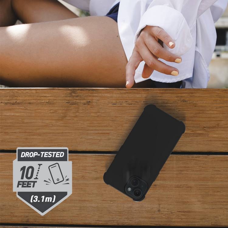 Skech iPhone 15 Plus phone case and screen protector black - British product