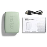 instax mini Link 3 smartphone printer Sage Green compact, UK version