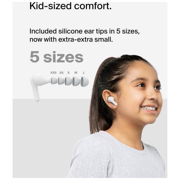 Belkin Soundform Nano Kids wireless headphones white, imported from the UK