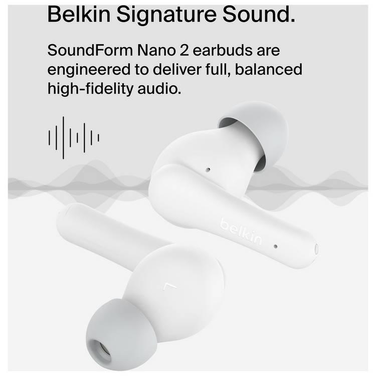 Belkin Soundform Nano Kids wireless headphones white, imported from the UK