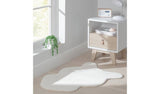Argos Habitat Supersoft Faux Fur Cream Shaggy Rug 60x90cm- Buy online at McGrocer