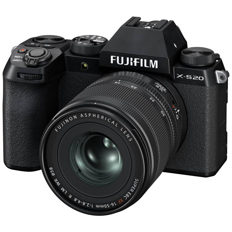 Fujifilm X-S20 mirrorless camera with 16-50mm lens - British product