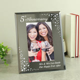 Personalised anniversary photo frame 6x4, UK version