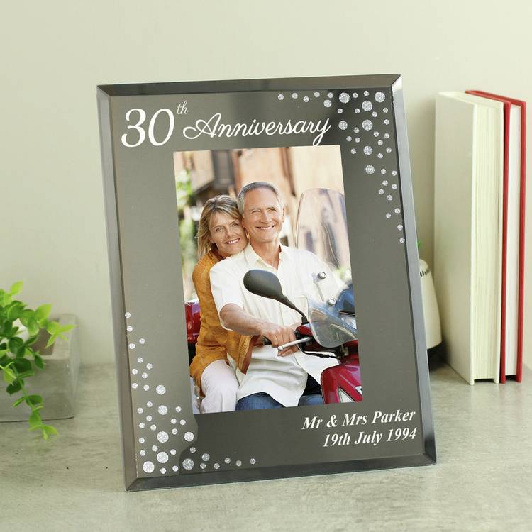 Personalised anniversary photo frame 6x4, UK version