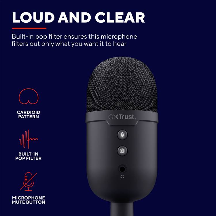 GXTrust Yunix USB gaming microphone black, UK version