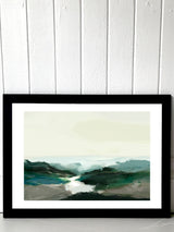 Next East End Prints Black Highland View Art Print by Dan Hobday- Buy online at McGrocer