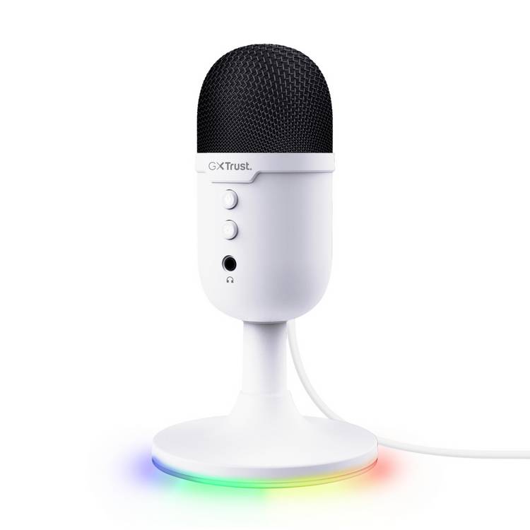 GXTrust Yunix white gaming microphone (British brand)