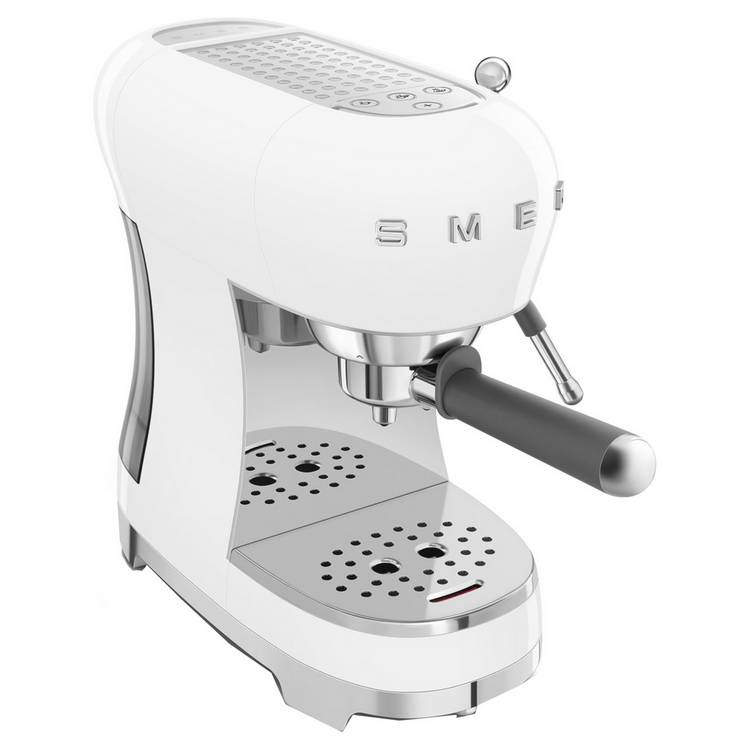 Smeg manual espresso coffee machine white, UK version
