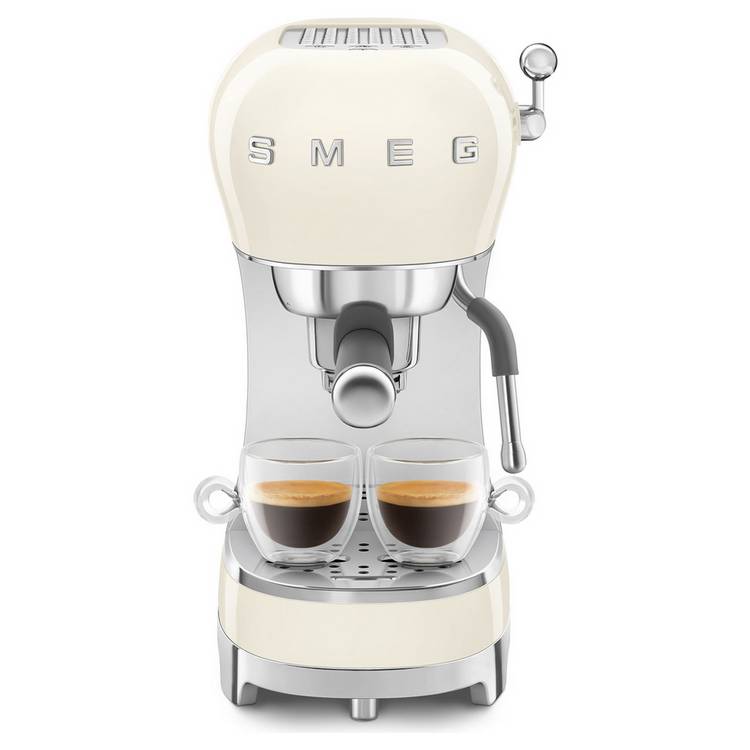 Smeg ECF02CRUK manual espresso machine - British product