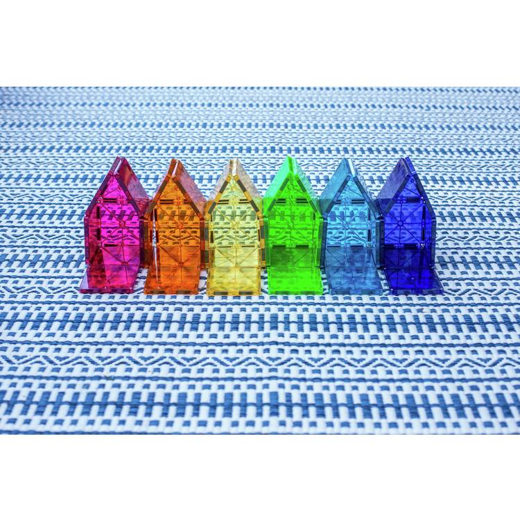 MAGNA-TILES Clear Colours 32 piece magnetic tile set - British product