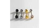 Argos Revere Surgical Steel Tongue Bars Set of 4 Body Jewellery- Buy online at McGrocer