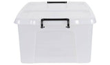 Argos Strata Smart 50L Plastic Storage Box with Lid - Clear- Buy online at McGrocer
