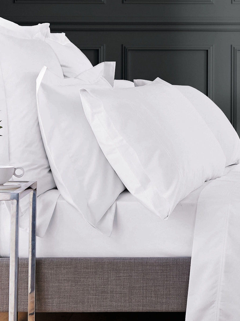 Bedeck Of Belfast white 1000 thread count pillowcase, imported from the UK