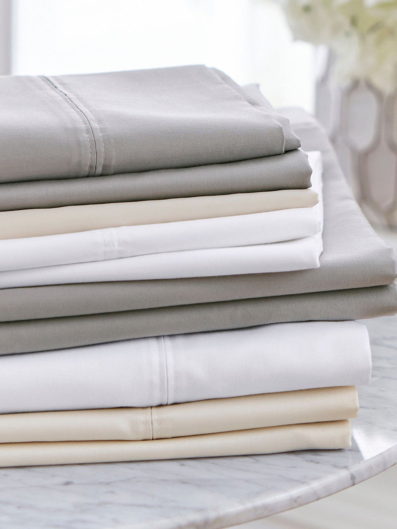 Bedeck Of Belfast white 1000 thread count pillowcase, imported from the UK