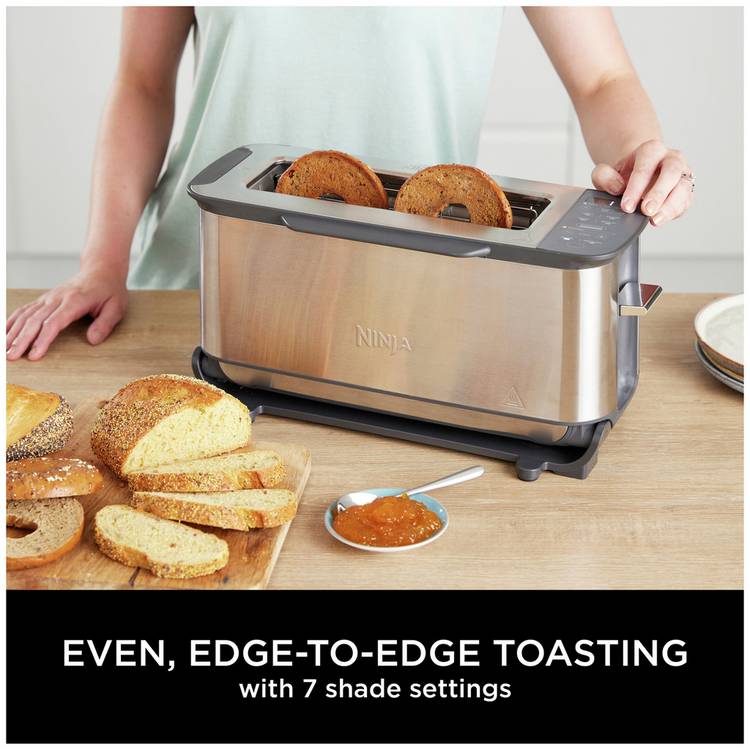Ninja Foodi 3-in-1 toaster stainless steel 2 slice - British product