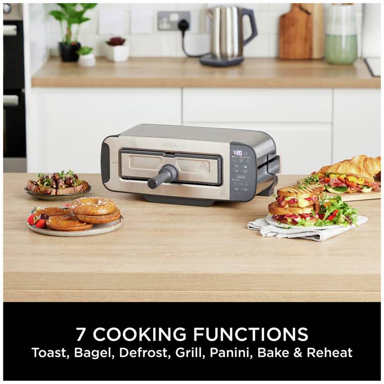 Ninja Foodi 3-in-1 toaster stainless steel 2 slice - British product