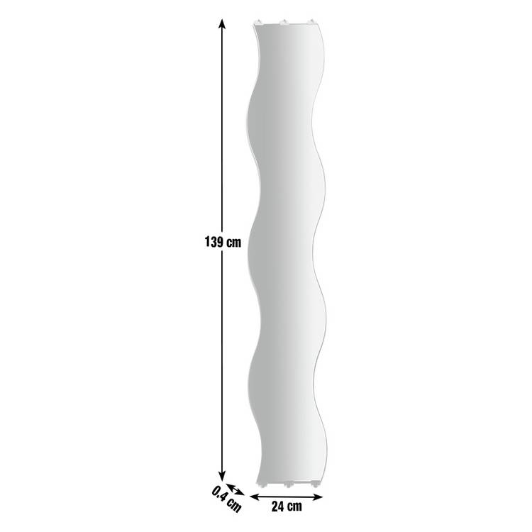 Argos Home full length wavy wall mirror 139x24cm, imported from the UK