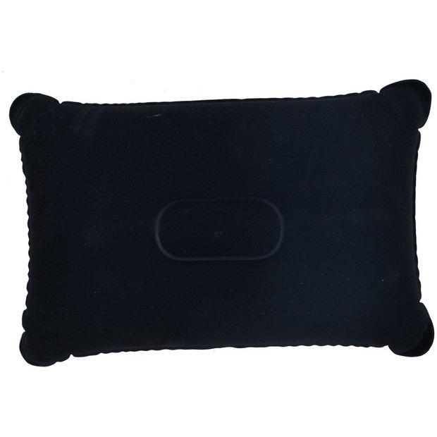 Pro Action inflatable camping pillow black (British brand)