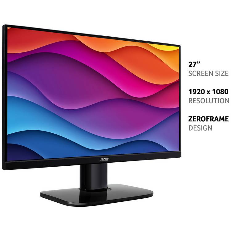 Acer KA272 27-inch monitor, imported from the UK