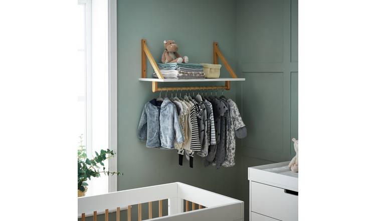 Obaby Maya white solid wood shelf - British product