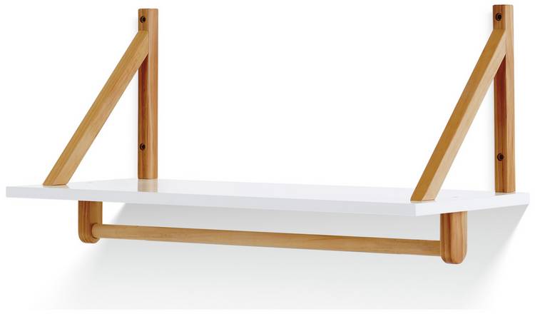 Obaby Maya white solid wood shelf - British product