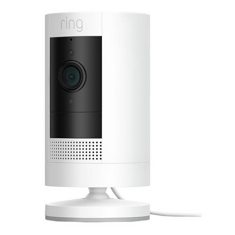 Ring Stick Up Cam Plug-In security camera white, UK version