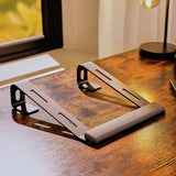Styletech LR05 laptop stand black aluminium, imported from the UK