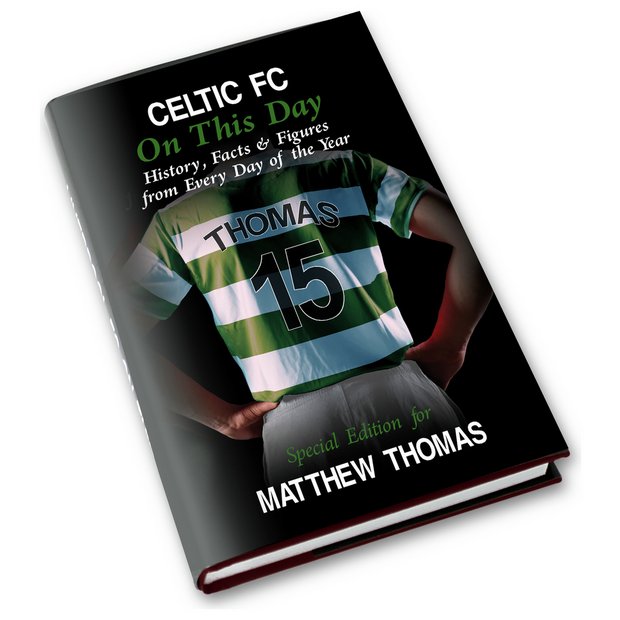 Celtic On This Day personalised book, UK version