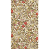Morris & Co. Golden Lily brown floral wallpaper - British product