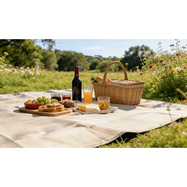 Habitat woven classic picnic rug 135cm (British brand)