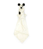 Jellycat Bashful Black and Cream plush puppy with blanket, 34cm, UK version