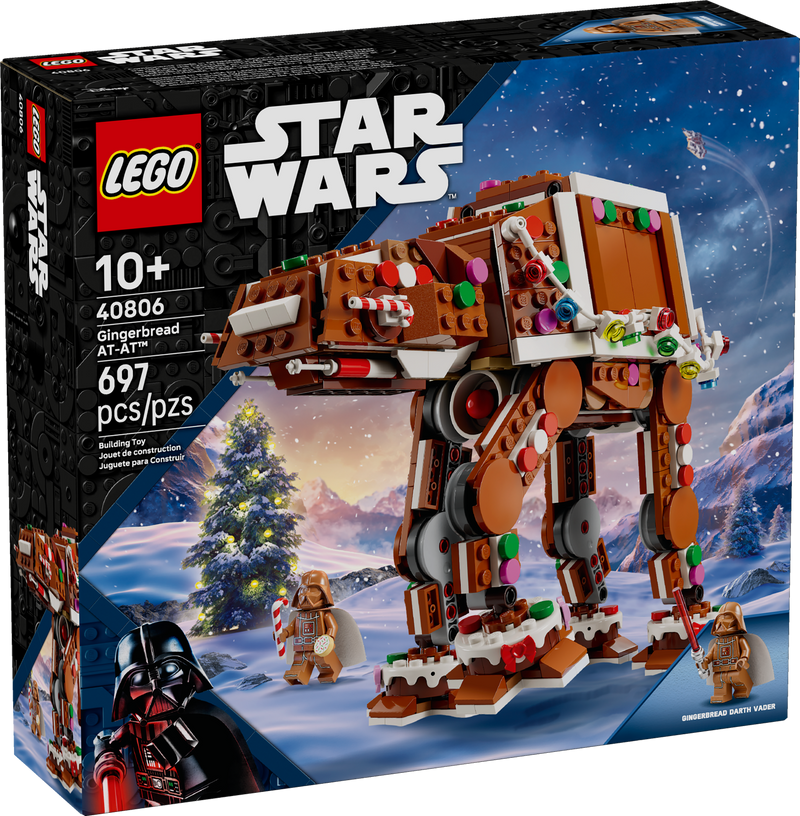 LEGO Star Wars Gingerbread AT-AT Walker Building Set 697 Pieces, UK version