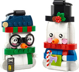 LEGO Snowman Ornaments building set 168 pieces, imported from the UK
