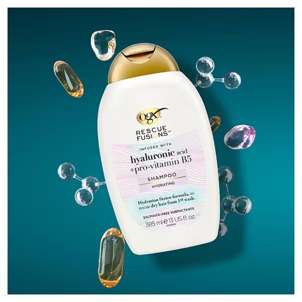 OGX shampoo Hyaluronic Acid 385ml, imported from the UK
