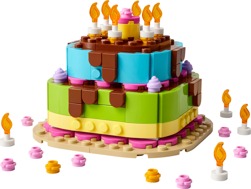 LEGO Birthday Cake Building Set 219 Pieces - British product