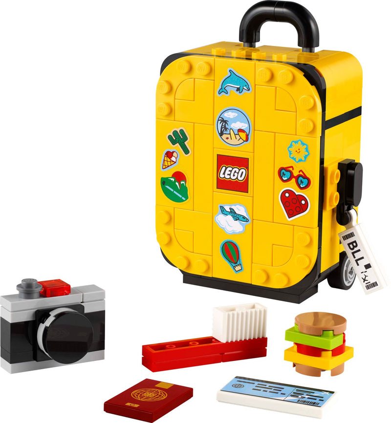 LEGO yellow travel suitcase 184 pieces (British brand)